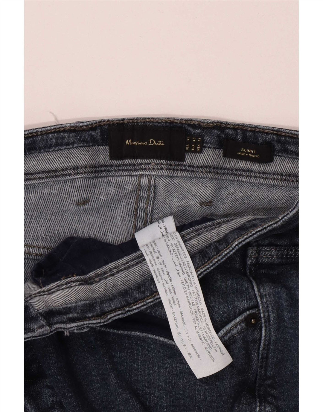 Massimo Dutti Herre Slim Jeans W31 L29 Blå Bomuld