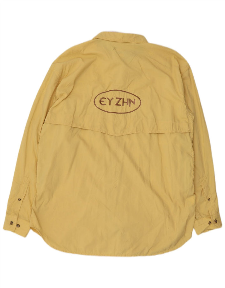 The North Face Herre grafisk skjorte stor gul nylon