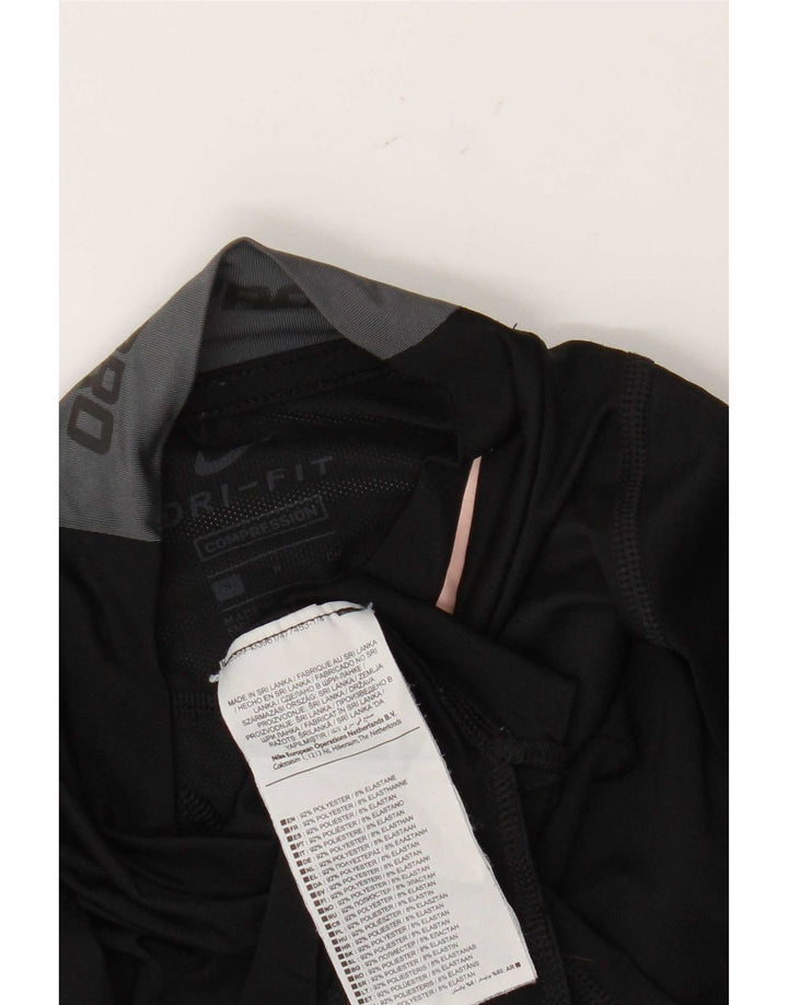 Nike Compression Top Langærmet UK 10 Small Black Polyester