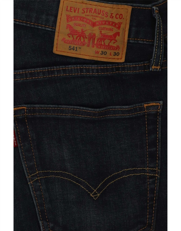 Levi's Herre 541 Straight Jeans W30 L30 Marineblå Bomuld