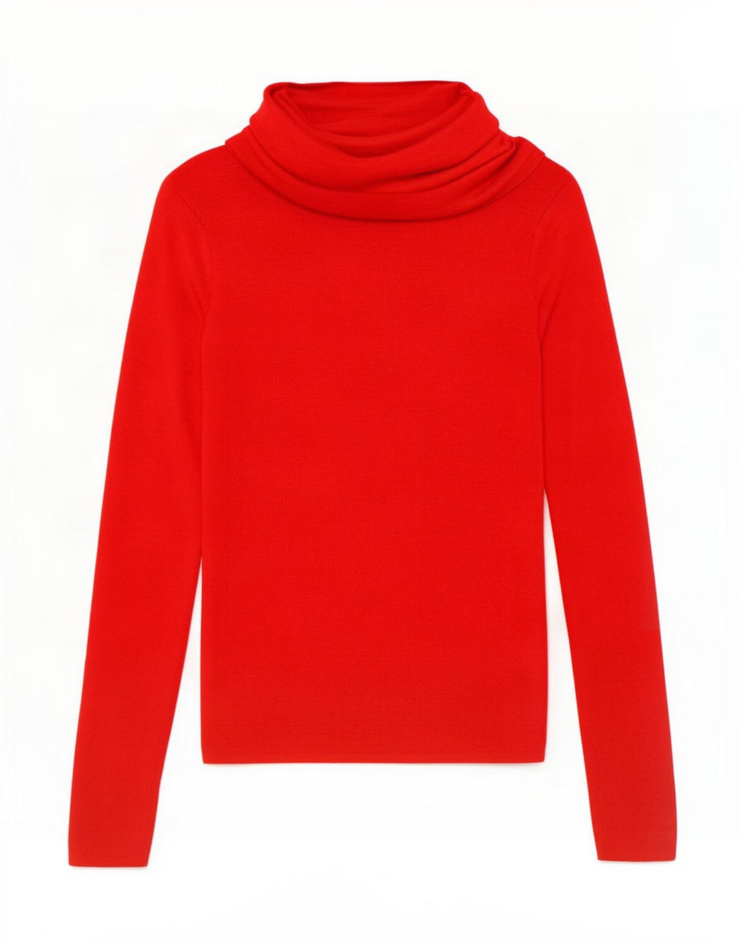 Zara Dame Rullehals Sweater UK 8 Lille Rød