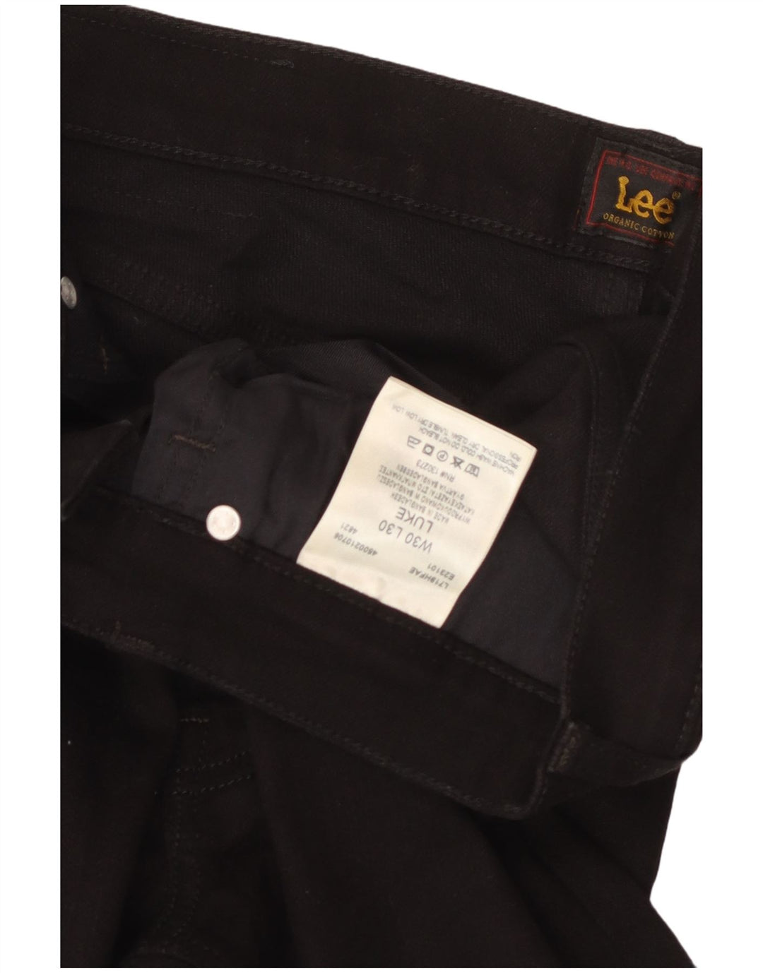 Lee Herre Luke Slim Jeans W30 L30 Sort Bomuld