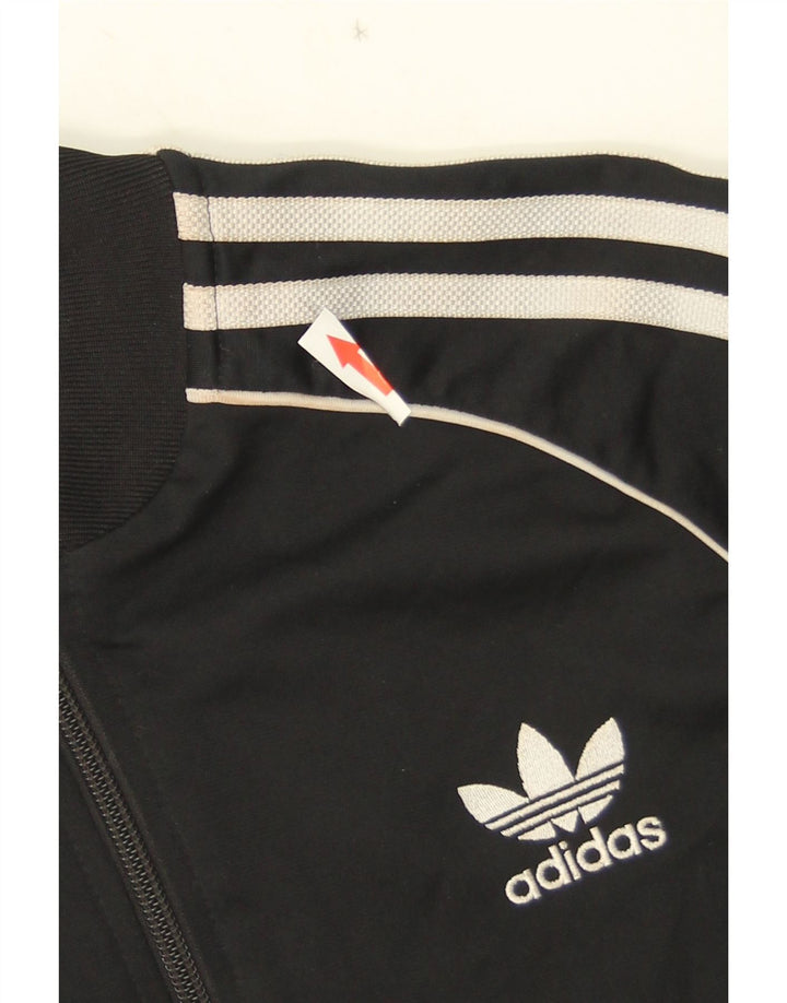 Adidas Drenge Træningsdragt Topjakke 11-12 År Sort Polyester