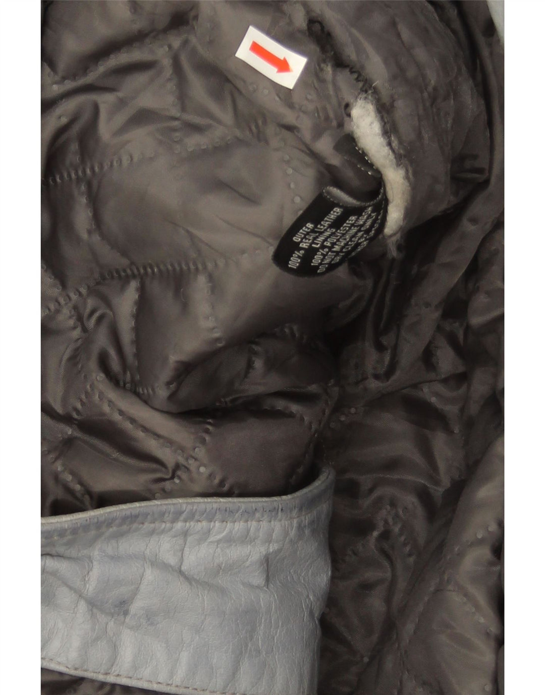 Smart Range Dame Læder Biker Jacket UK 20 2XL Blå Læder