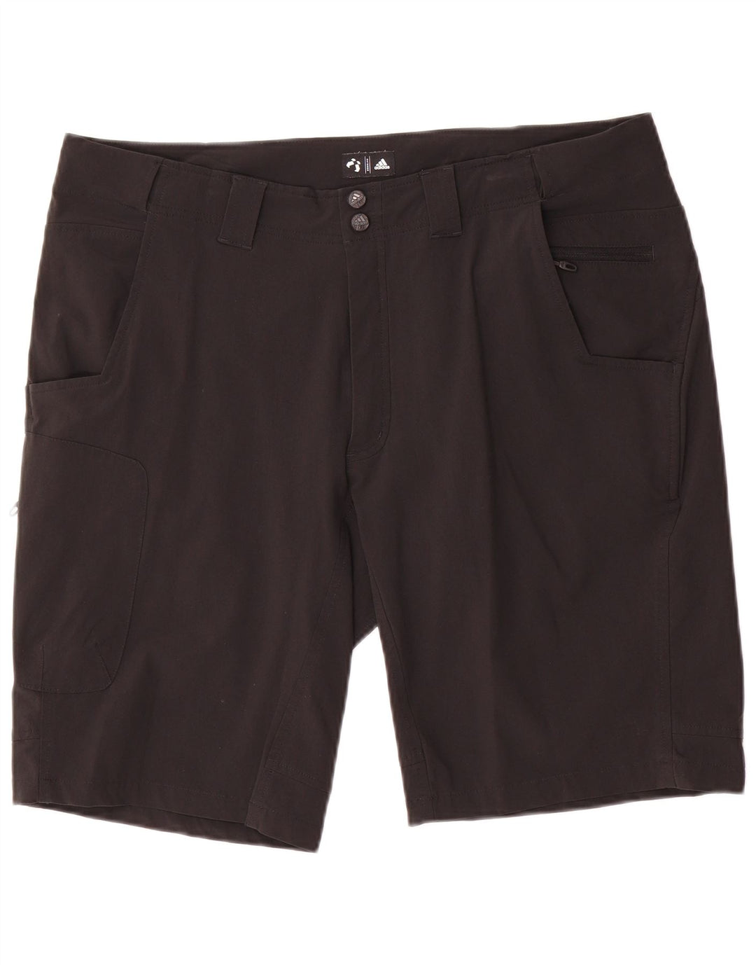 Adidas Herre Cargo Shorts W36 Stor sort nylon