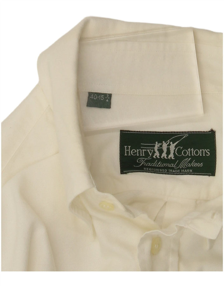 Henry Cottons Herreskjorte str. 40 15 3/4 Medium White