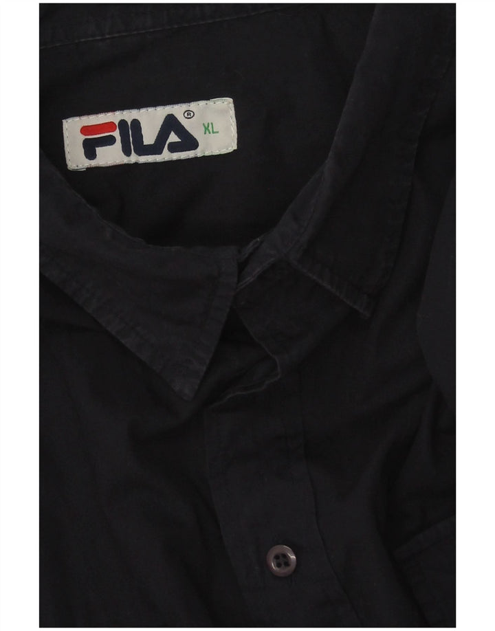 Fila herreskjorte XL marineblå bomuld