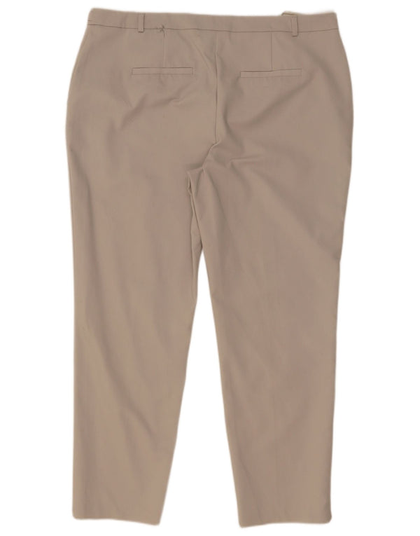 M&Co Dame Slim Chino Bukser UK 16 Large W36 L27 Grå Bomuld