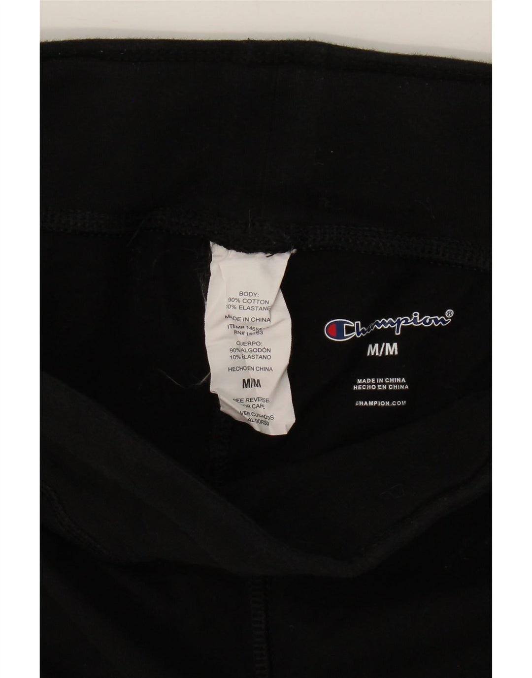 CHAMPION Womens Graphic Leggings UK 14 Medium  Black Cotton Vintage Champion and Second-Hand Champion from Messina Hembry 