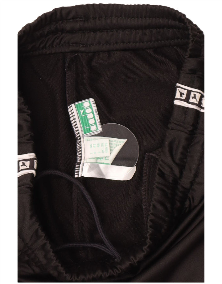 Diadora Herre grafisk træningsdragt Bukser UK 36 Small Black Polyester