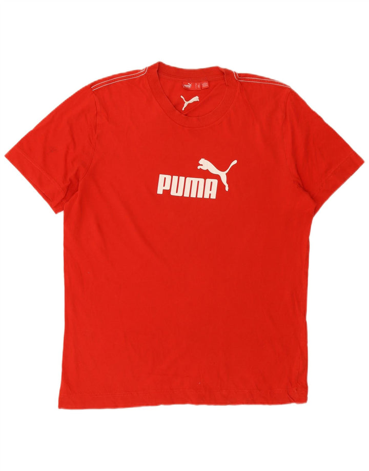 PUMA Herre grafisk T-shirt Top Medium Rød