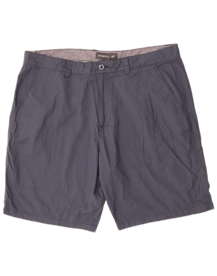 O'Neill Chino Shorts til mænd W38 XL Marineblå nålestribet polyester