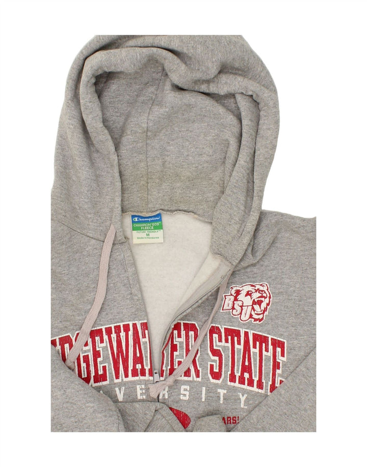 CHAMPION Mens Graphic Hoodie Jumper Medium Grey Vintage Champion and Second-Hand Champion from Messina Hembry 