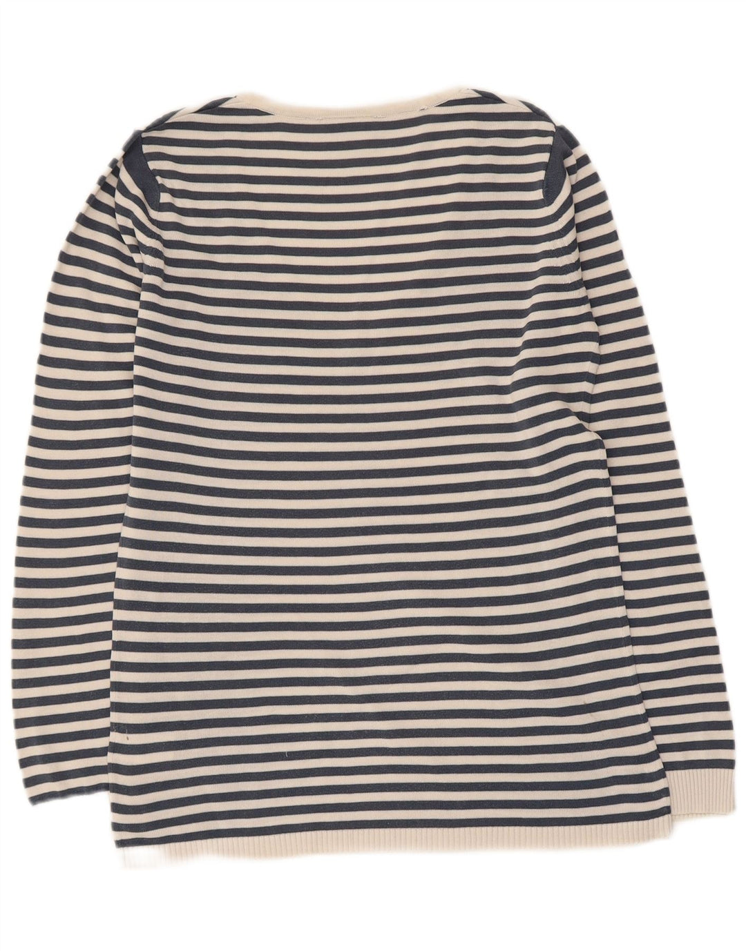Lacoste Dame V-hals sweater Størrelse 38 Mellem marineblå stribet
