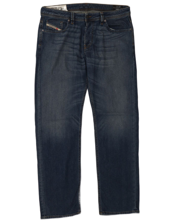 Diesel Herre Larkee Straight Jeans W36 L32 Blå Bomuld