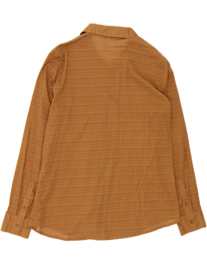 BENETTON Womens Shirt UK 16 Large Brown Check Vintage Benetton and Second-Hand Benetton from Messina Hembry 