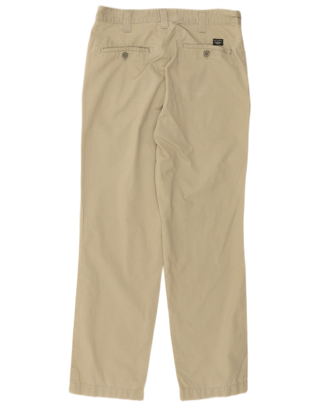 DOCKERS Mens Khakis Straight Chino Trousers W32 L32 Green