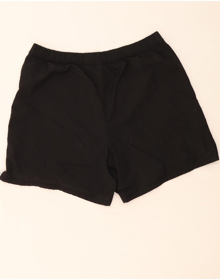 NIKE Womens Sport Shorts US 8/10 Medium Black Colourblock Polyester