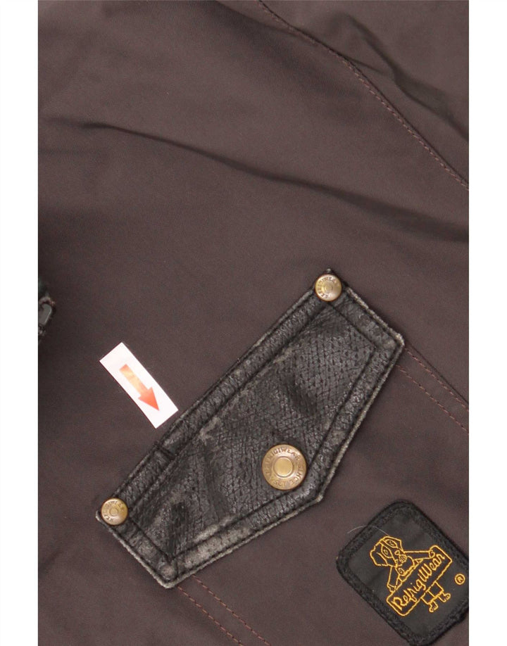 Refrigiwear Herre Bomber Jacket UK 40 Large Grå Colourblock Polyamid
