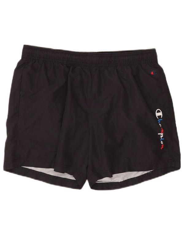 Champion Herre grafiske svømmeshorts Small Black