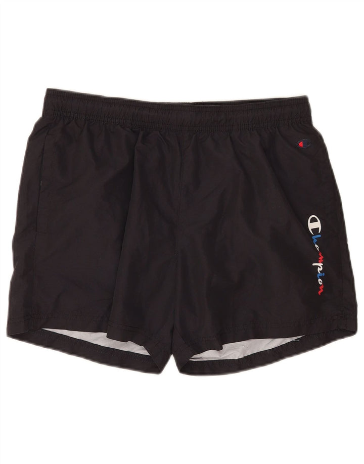 Champion Herre grafiske svømmeshorts Small Black