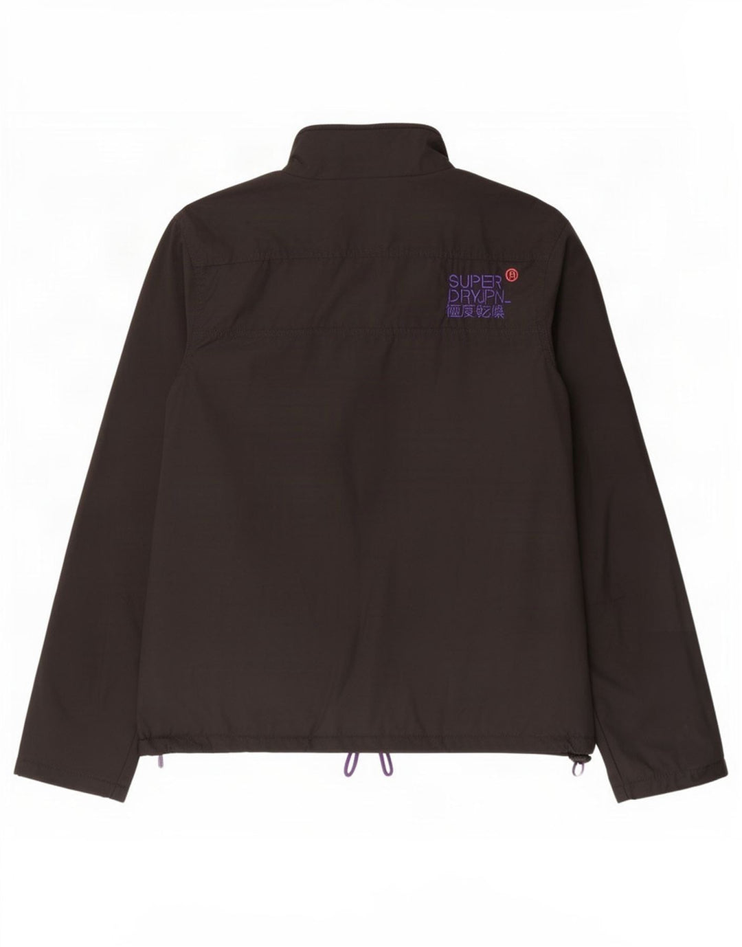 Superdry Womens The Windhiker Windbreaker Jacket UK 16 Large Black