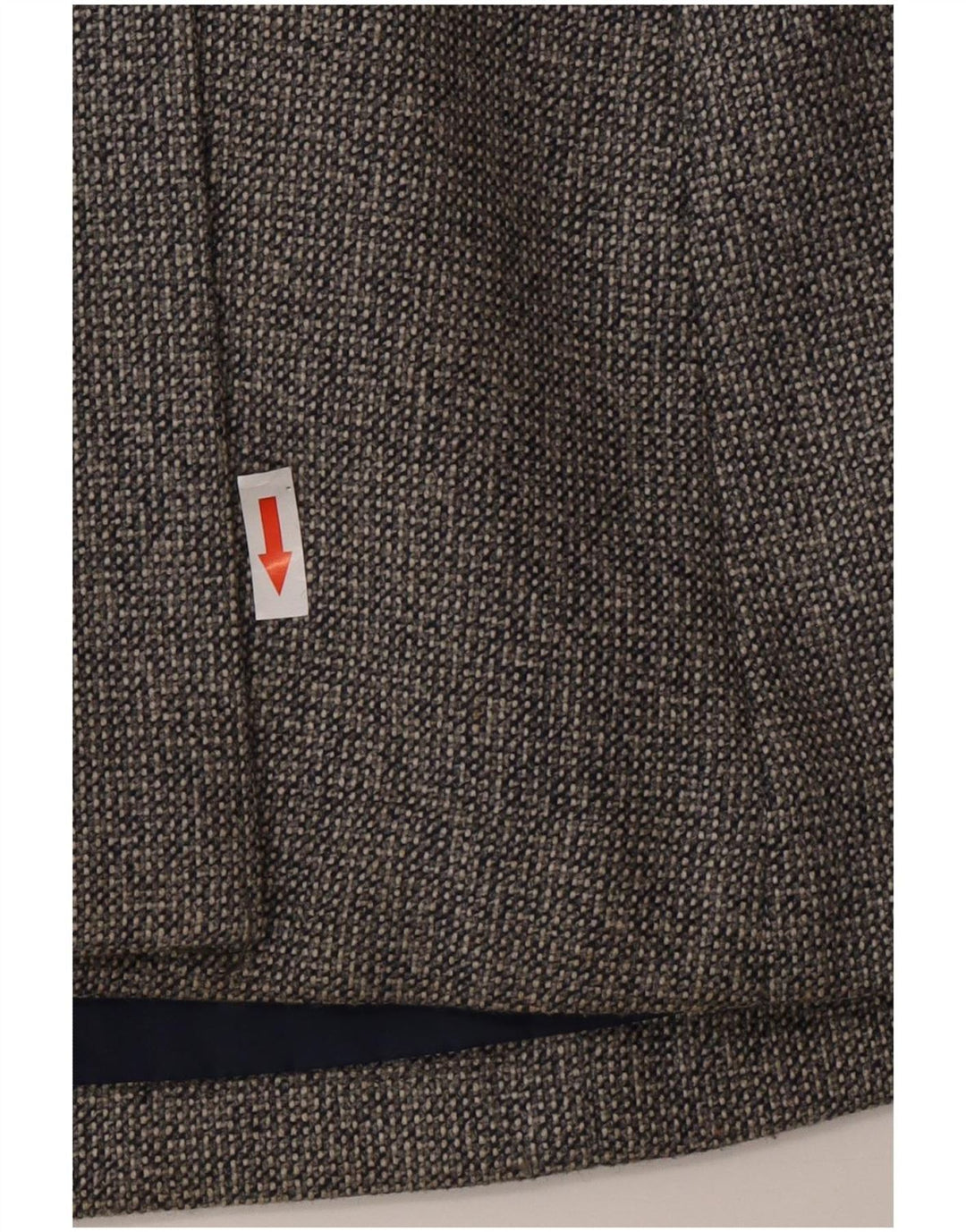 Vintage Dame Dobbeltradet Frakke UK 10 Small Grey Uld