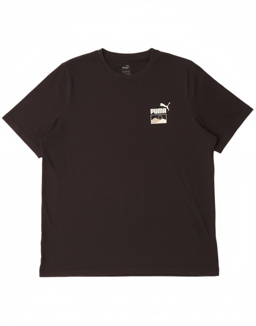 PUMA Mens Graphic T-Shirt Top XL Black Cotton
