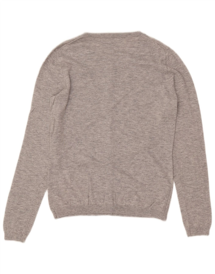 GANT Dame Cardigan Sweater UK 10 Lille Grå Bomuld