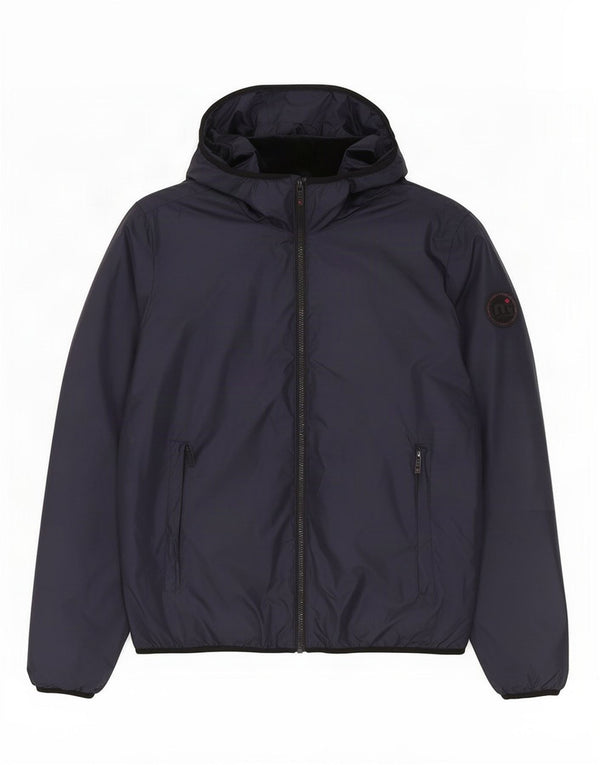 Mistral Herre Hooded Windbreaker Jacket UK 38 Medium Navy Blue Polyester