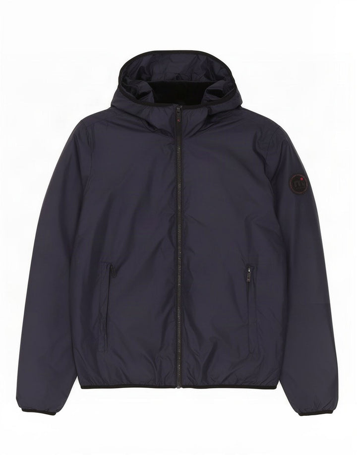 Mistral Herre Hooded Windbreaker Jacket UK 38 Medium Navy Blue Polyester