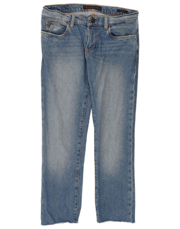 Trussardi Dame Crop Slim Jeans IT 44 Medium W30 L25 Blå Bomuld