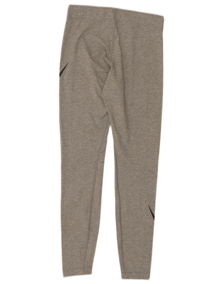 NIKE Grafiske Leggings til kvinder UK 10 Små, grå flækkede bomuld