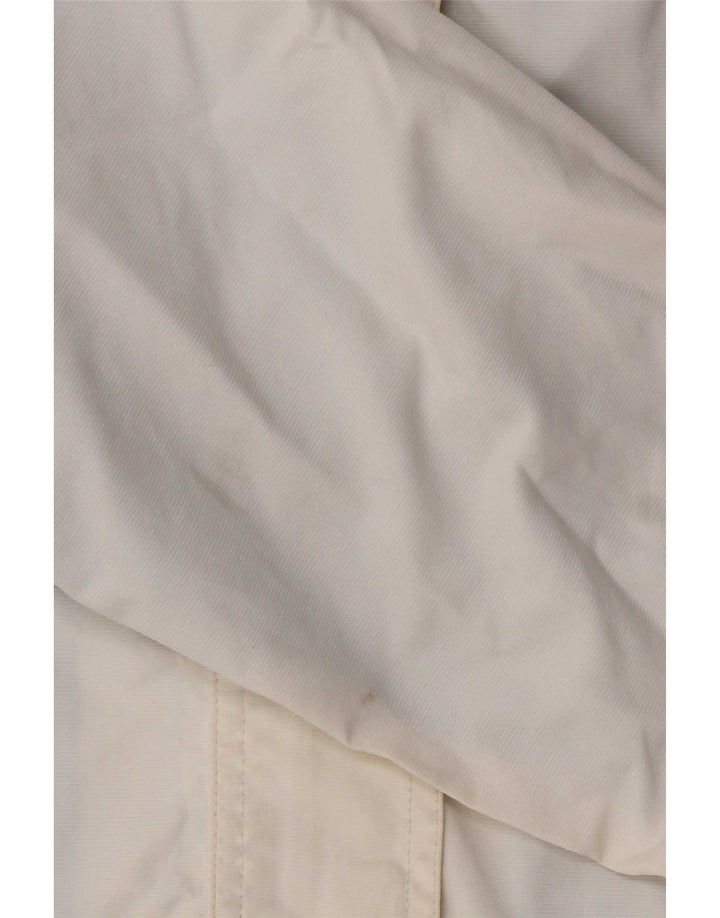 Weird Fish Dame Regnjakke med hætte UK 14 Large White Colourblock Nylon