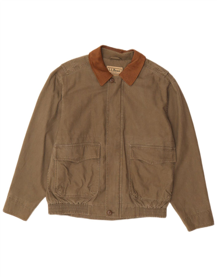 L.L.Bean Bomberjakke til mænd UK 38 Medium Khaki Bomuld