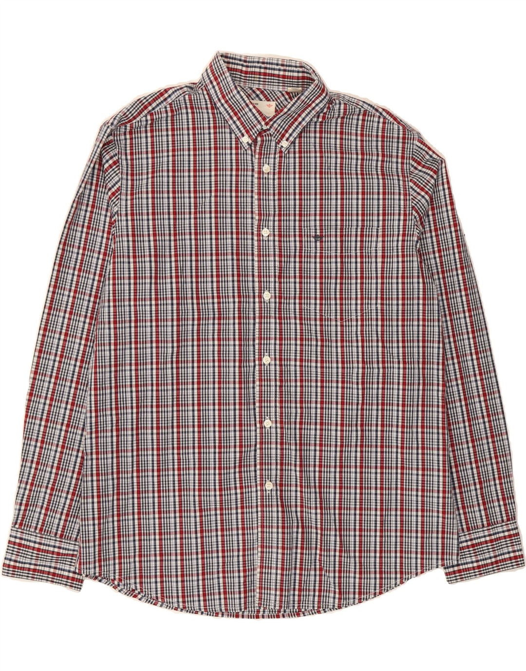 DOCKERS Mens Shirt Large Red Check Cotton Vintage Dockers and Second-Hand Dockers from Messina Hembry 