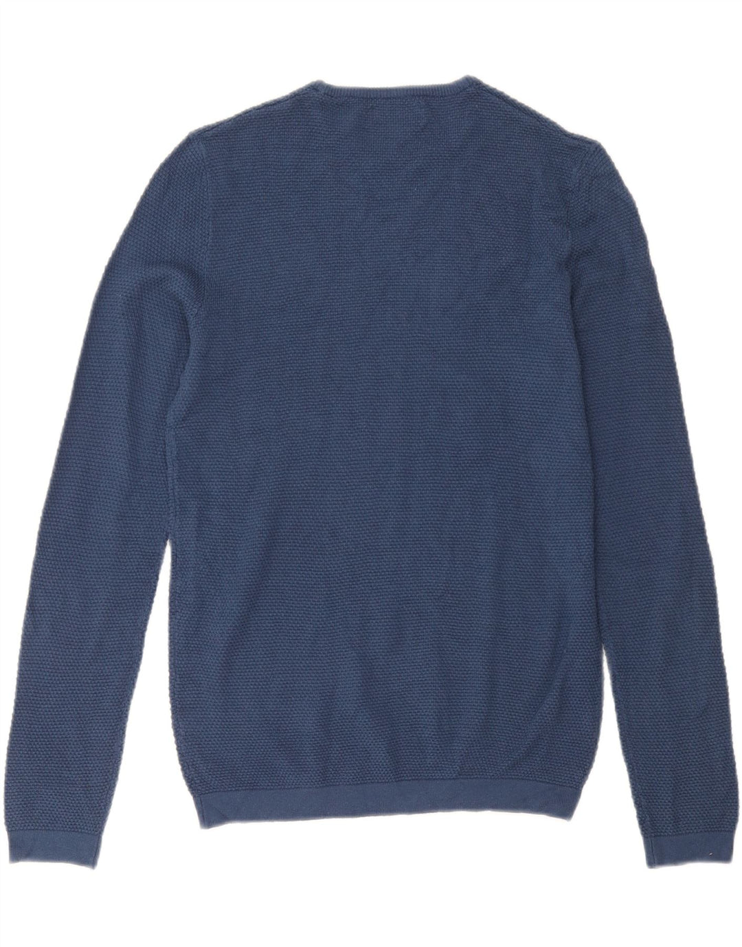 Zara Herre sweater med rund hals, lille marineblå
