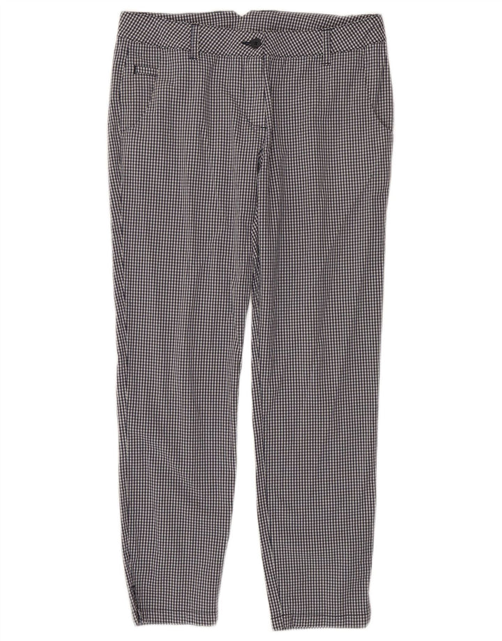 Chervo Dame Slim Casual Bukser IT 44 Medium W38 L26 Sort Gingham