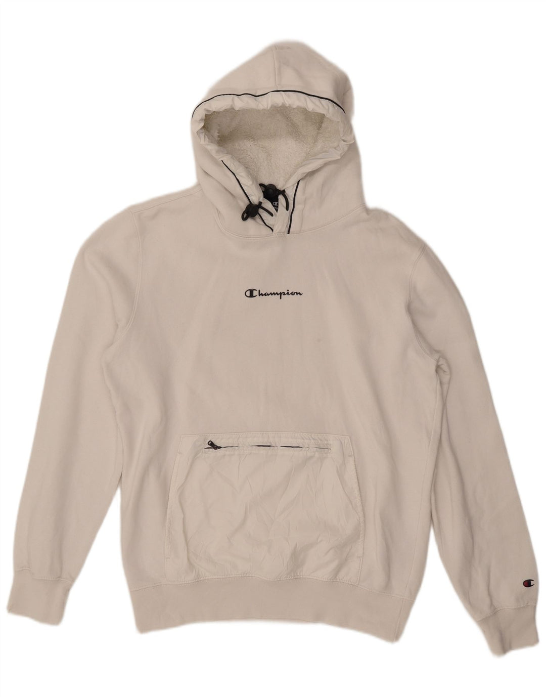 CHAMPION Dame hættetrøje DK 16 Stor hvid bomuld