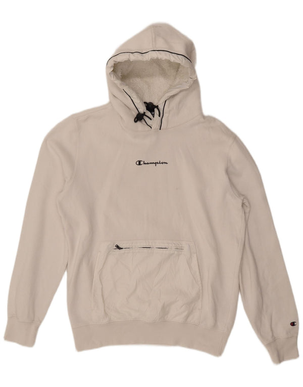 CHAMPION Dame hættetrøje DK 16 Stor hvid bomuld