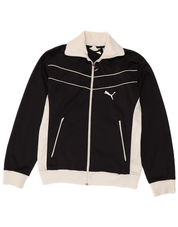 Puma Træningsdragt til mænd Top jakke Lille sort Colourblock Polyester