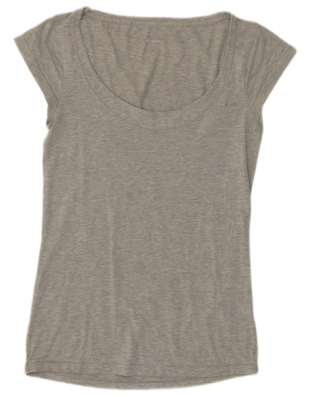 Reebok Dame T-Shirt Top UK 10 Lille Grå