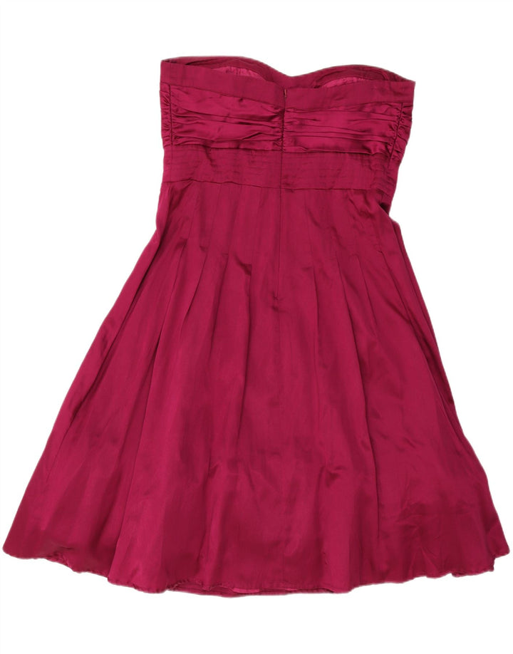 WAREHOUSE Womens Strapless Dress UK 16 Large Purple Silk Vintage Warehouse and Second-Hand Warehouse from Messina Hembry 