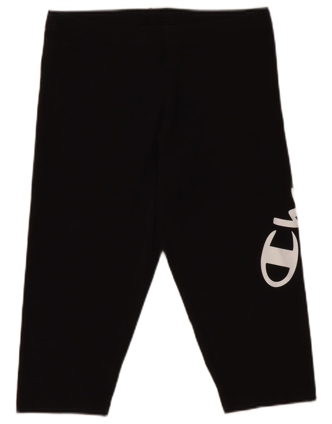 Champion Dame Grafisk Capri Leggings UK 10 Small Black