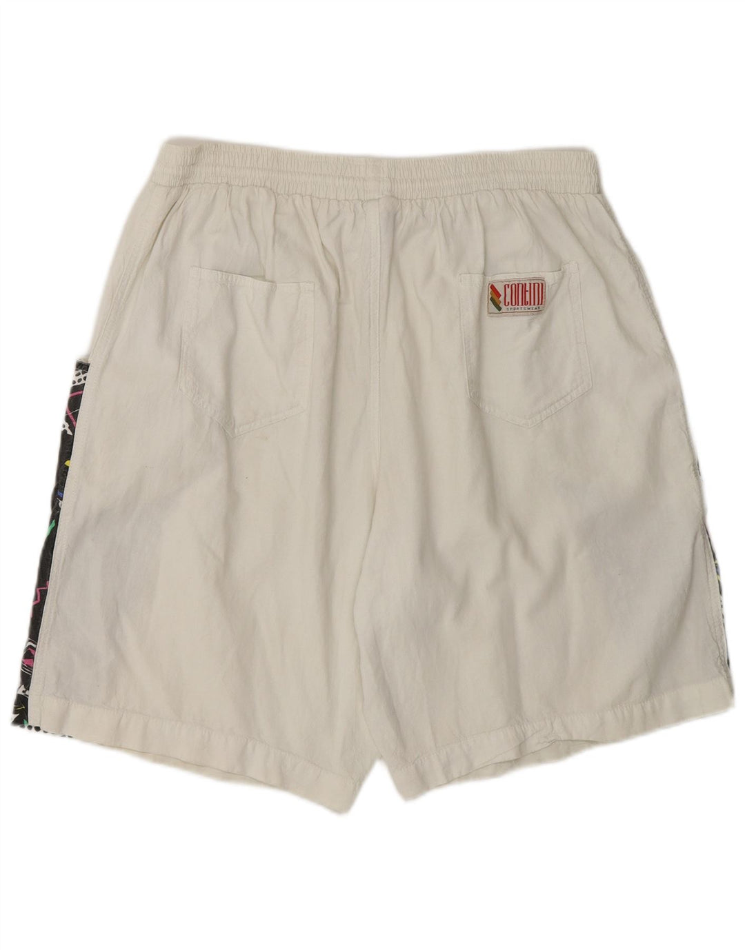 Vintage herre sportsshorts XL Hvid Colourblock