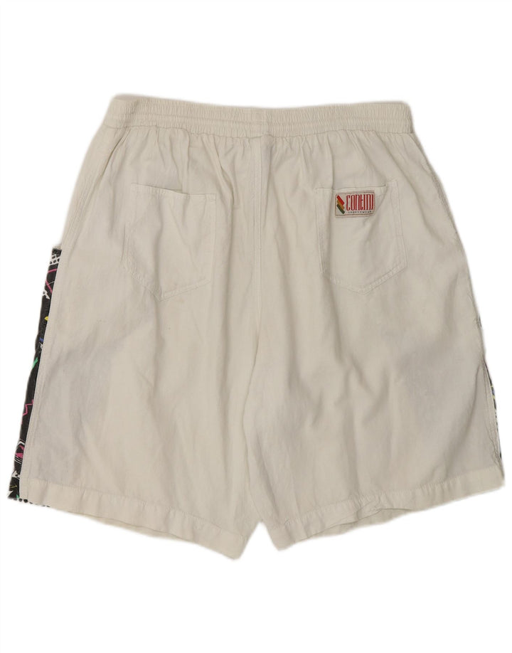 Vintage herre sportsshorts XL Hvid Colourblock