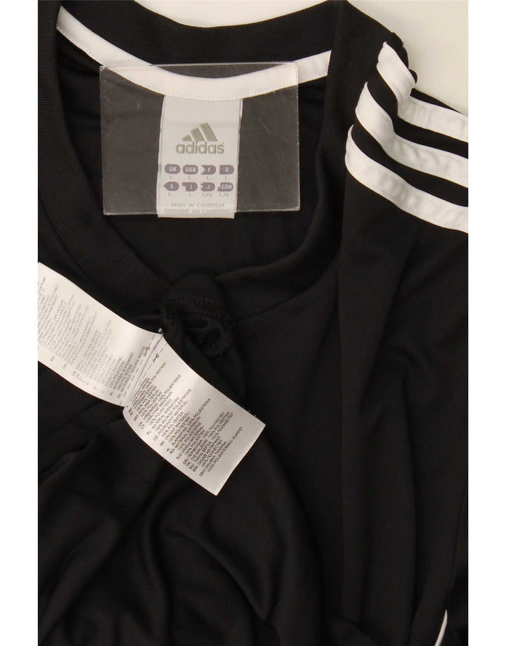 Adidas Herre Climalite T-Shirt Top Stor Sort Polyester