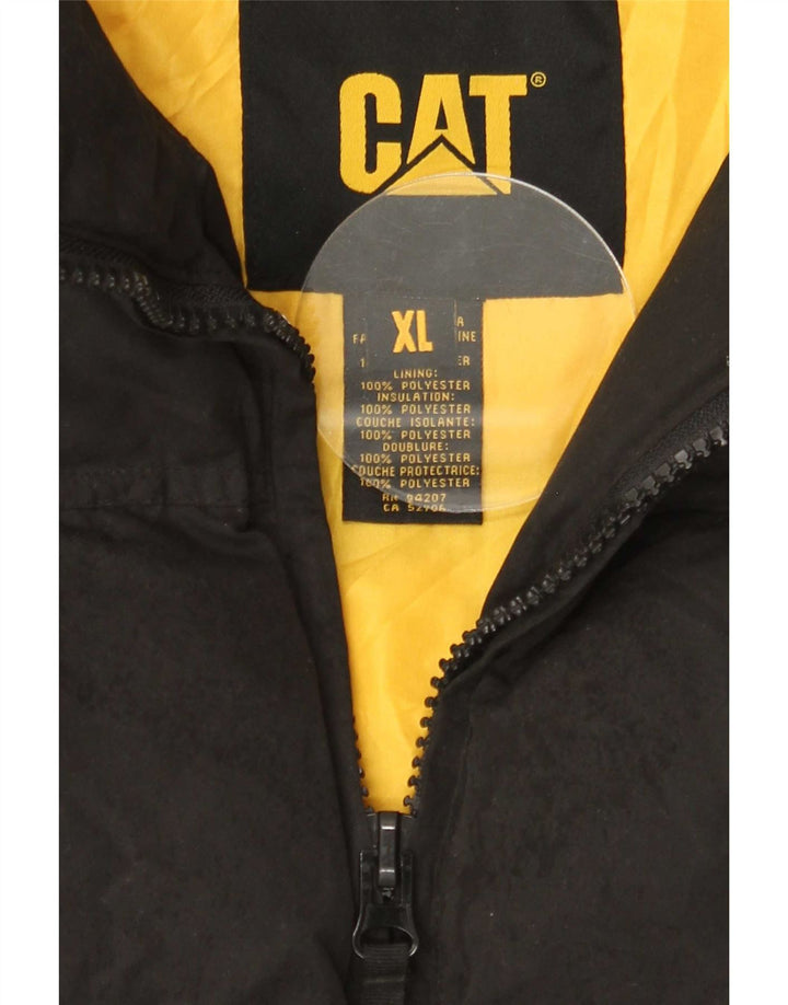 Caterpillar Herre Polstret Gilet UK 42 XL Sort Polyester