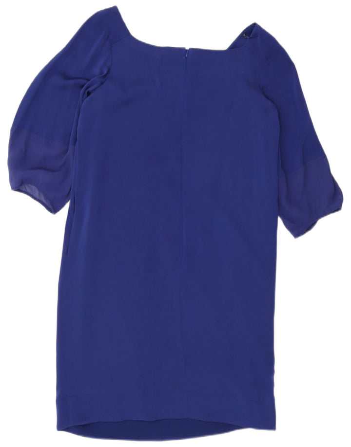 Armani Collezioni Dame 3/4 ærmet Shift Dress IT 44 Medium Blue