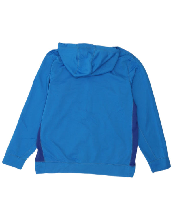 Nike Herre Therma-Fit Hættetrøje Sweater med lynlås Large Blue Colourblock Polyester